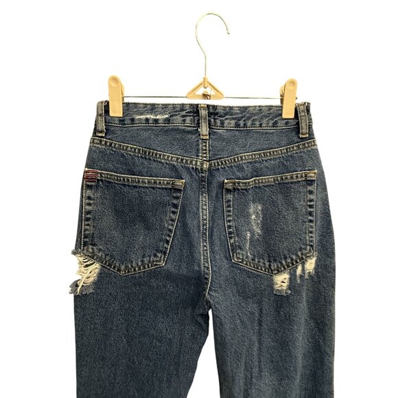 BDG Urban Outfitters Mom High Rise Distressed Jeans Women's Sz 24 Blue Denim 90s - Picture 9 of 11